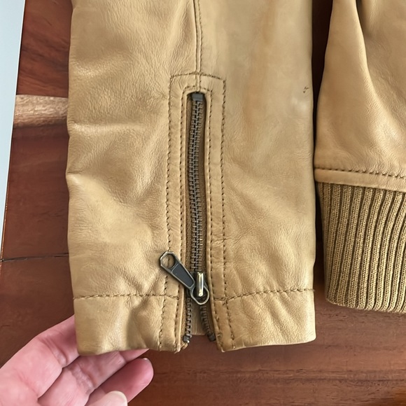 Gap Retro Look Soft Leather Jacket sz medium - Picture 5 of 14
